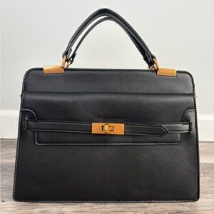 Steven Madden Black Satchel Elegant Handbag